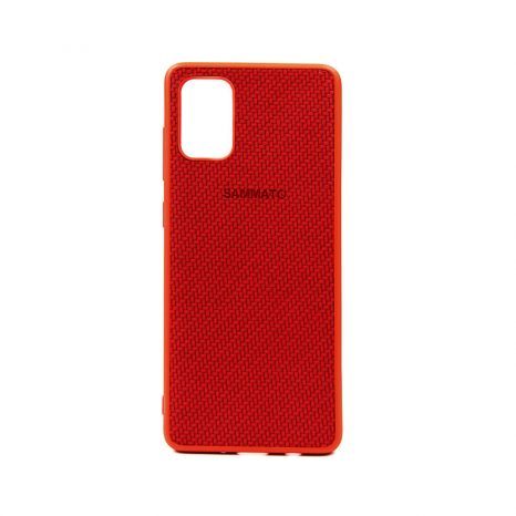 Гръб Sammato Knitting Samsung A71 червен 10