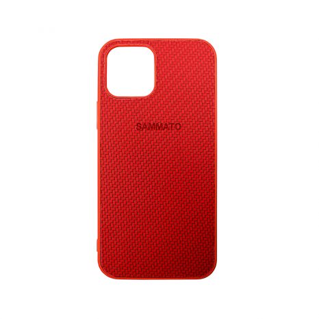 Гръб iPhone 12/12 Pro Sammato Knitting червен 10