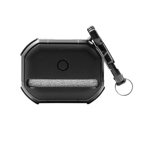 Калъф за Airpods Pro 2 брониран с карабина черен 10