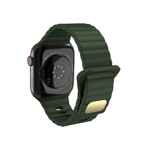Watch band 22mm. каишка силикон зелено 10