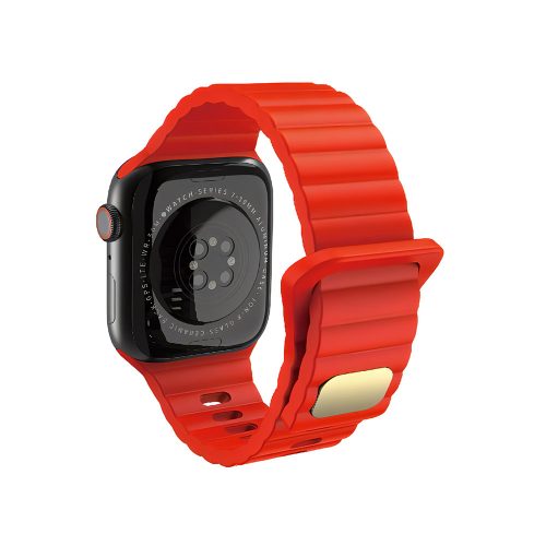 Apple watch 42/44/45/49mm. каишка силикон червено 10