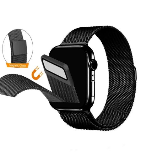 Watch band 22mm. метална магнитна каишка черно 10