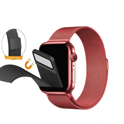 Watch band 22mm. метална магнитна каишка розово злато 10