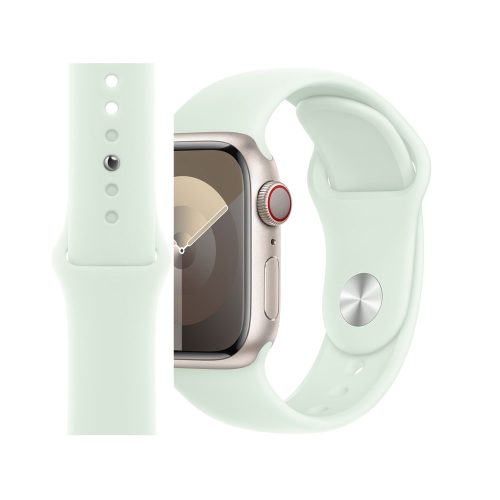 Watch band 22mm. едноцветна силиконова каишка сиво 10