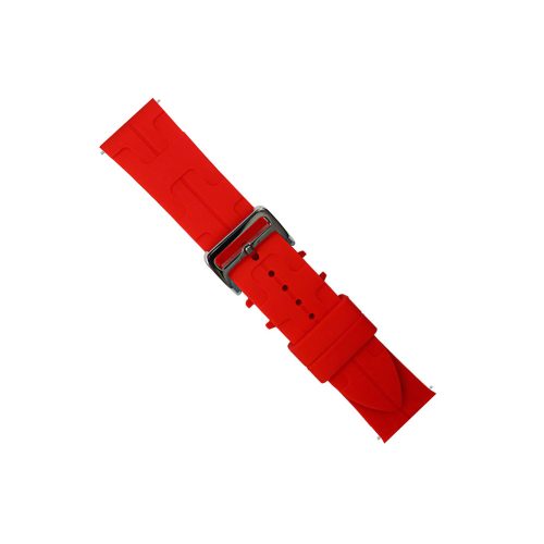 Watch band 22mm.  силиконова каишка с катарама червено 10