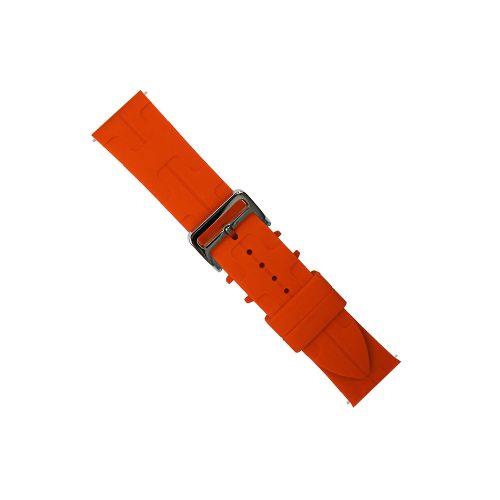 Watch band 22mm.  силиконова каишка с катарама оранжево 10