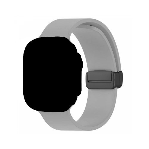 Watch band 22mm. силиконова каишка с магнит сиво 10