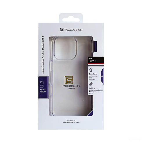 Калъф тип гръб FACEDESIGN CRYSTAL PENETRATION SERIES за iPhone 16 Pro  прозрачен 10
