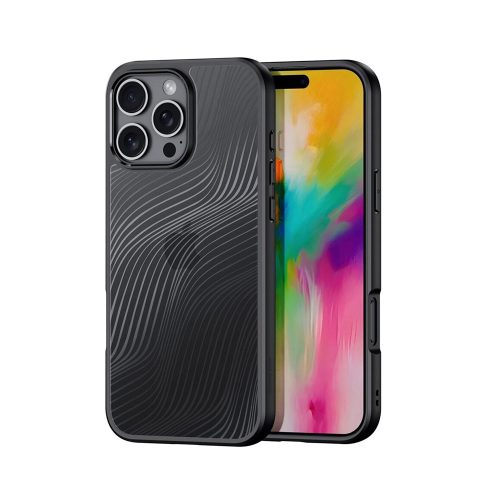 Калъф тип гръб DUX DUCIS AIMO SERIES за iPhone 16 Pro прозрачен с черно 10