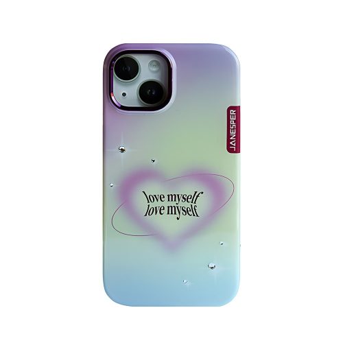 Калъф тип гръб JANESPER LOVE SERIES за iPhone 15 шарен 10