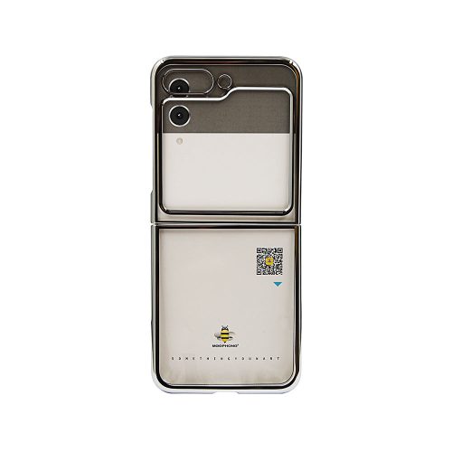 Калъф тип гръб за Samsung Z-Flip 5 TPU Meephone сребърна лайсна 10