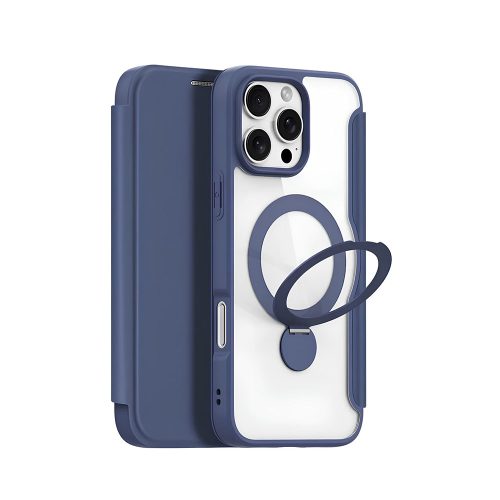 Калъф тип гръб DUX DUCIS SKIN X Pro WITH MAGNETIC STAND SERIES за iPhone 16 Pro син 10