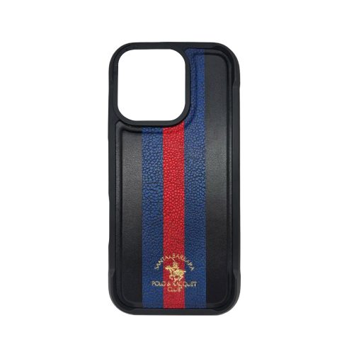 Калъф тип гръб SANTA BARBARA POLO BARTON SERIES за iPhone 16 черен и син 10