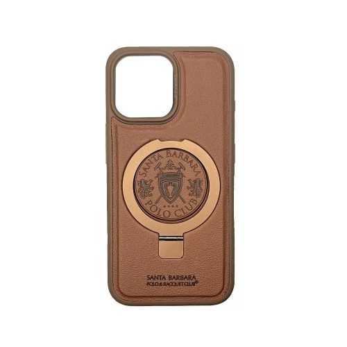 Калъф тип гръб SANTA BARBARA POLO PRIMO SERIES за iPhone 16 кафяв 10