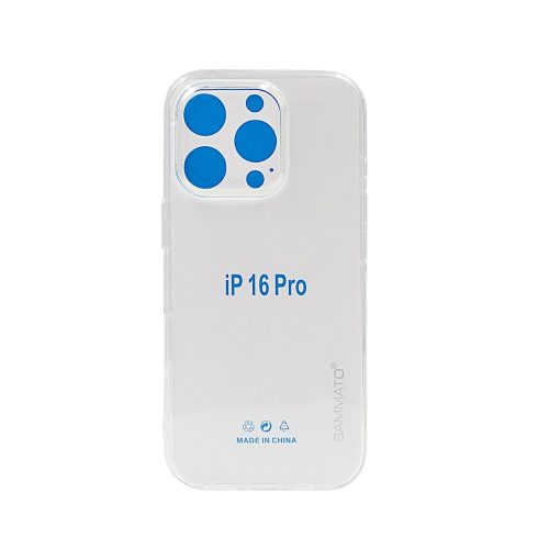 Калъф тип гръб SAMMATO 0.5mm iPhone 16 Pro прозрачен 10