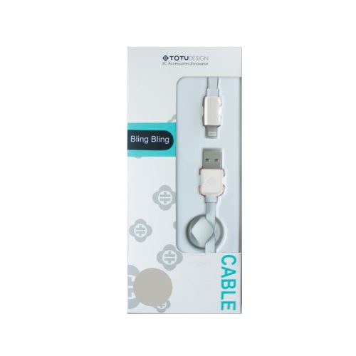 USB кабел TOTU Bling Bling 180 см. Lightning златен 10
