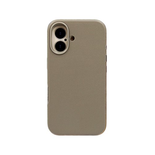 Калъф тип гръб LEATHER CASE iPhone 16 сив 10