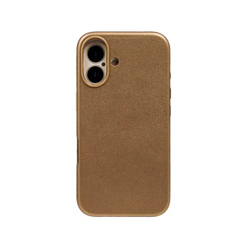 Калъф тип гръб LEATHER CASE iPhone 16 златен 10