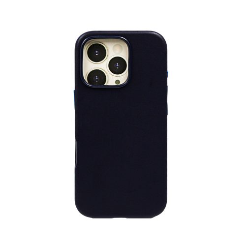 Калъф тип гръб LEATHER CASE iPhone 16 Pro син 10