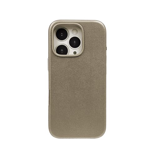 Калъф тип гръб LEATHER CASE iPhone 16 Pro сив 10