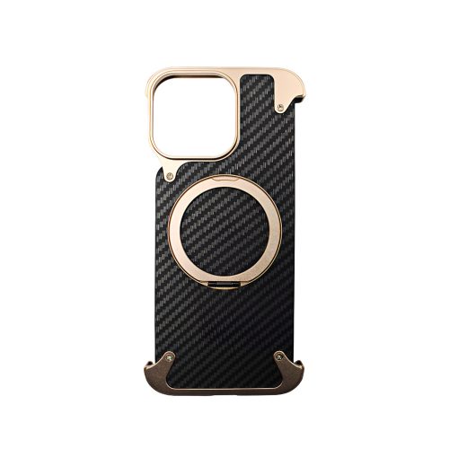 Калъф тип гръб YILI CASE-CARBON FIBER за iPhone 16 Pro златен 10