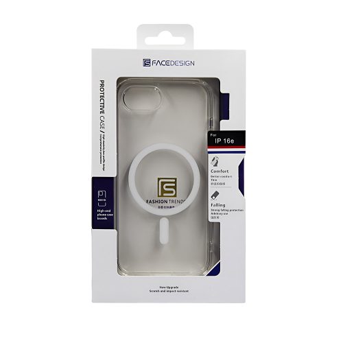 Калъф тип гръб FACEDESIGN CRYSTAL TRANSPARENT SERIES MAGSAFE за iPhone 16E прозрачен 10