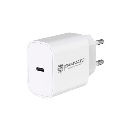 АДАПТЕР SAMMATO 20W PD бял 10