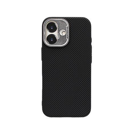 Калъф тип гръб KVZV  Twill Series за iPhone  17 черен 10