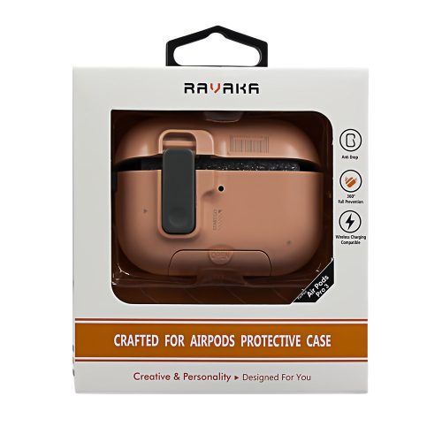 Калъф за AirPods PRO 3 RAVAKA Fun Series розов 10